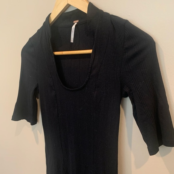 Free People Jolene Ribbed Fit and Flare Mini Dress - Picture 5 of 9